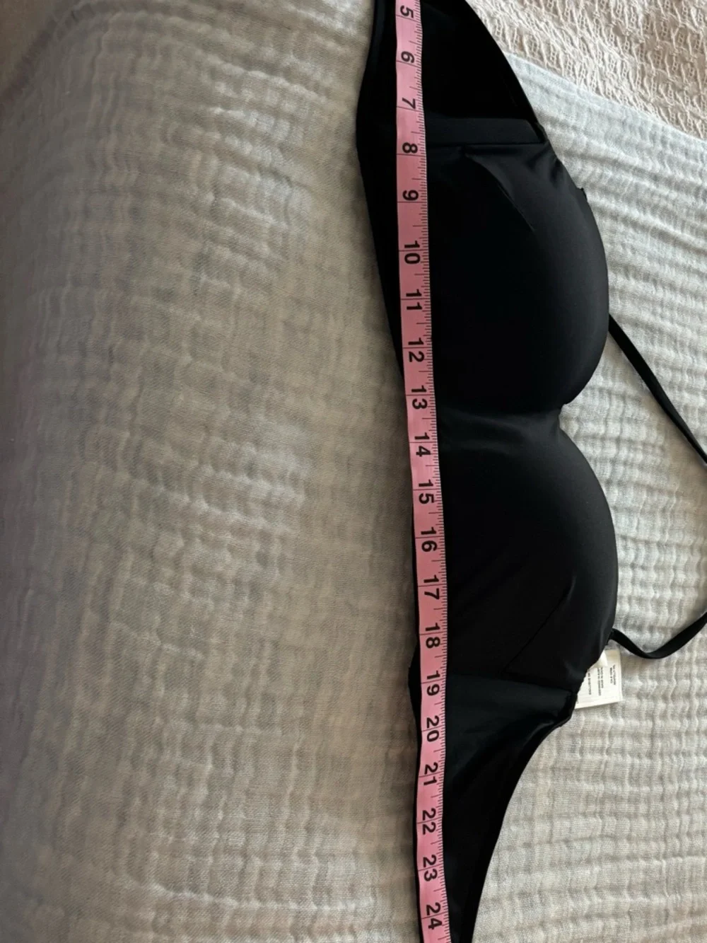 Seafolly Strapless Black Bandeau Bikini Top size 8 - Picture 10 of 12
